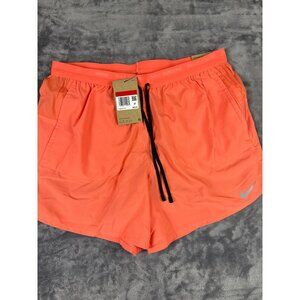 Size Large - $65 Nike Stride Dri-FIT 5" 2-in-1 Running Shorts Light Mango